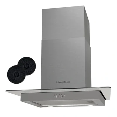 Image of Russell Hobbs RHFGCH601SS 60cm Flat Glass Stainless Steel Cooker Hood