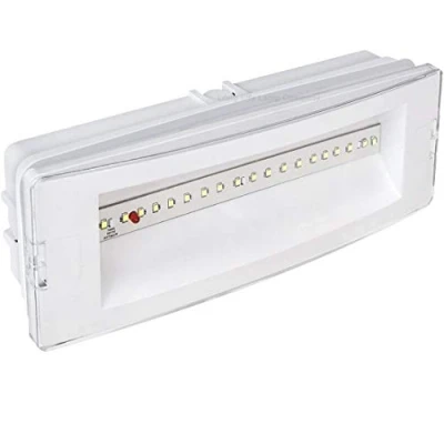 Image of 3w LED Emergency Light Non Maintained/Maintained 180 Minutes with Green Legend Fire Exit EML02