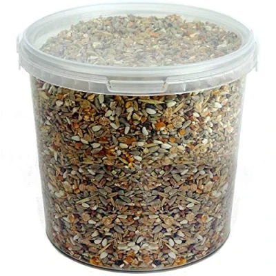 Image of GardenersDream No Mess Seed Mix Garden Wild Bird Food Mixture Husk and Shell Free Seeds Premium Quality Balanced Formula Protein Rich Great Source of Energy Attracts Various Birds (2.5L Tub)