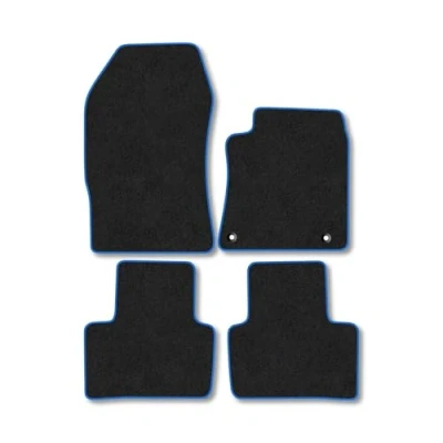 Image of Car Mats Compatible with Vauxhall Astra L Sports Tourer (2022 ) Tailored Fit Blue Carpet Floor Set Accessory Custom 4 Pieces Anti Slip Backing &amp; Binding Trim Edge
