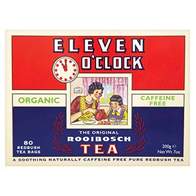 Image of Eleven O&#039;Clock Original Rooibosch Tea, Organic Redbush 80 Teabags (Pack of 5, 400 Teabags)