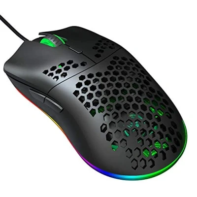Image of Topiky Gaming Mouse Wired, USB Macro Programming Computer Wired with 6 RGB Mode, DPI Settings Up to 6400 DPI, Plug &amp; Play for Windows