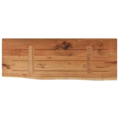 Image of vidaXL Wall Shelf 70x30x3.8 cm Rectangular Solid Wood Acacia Live Edge
