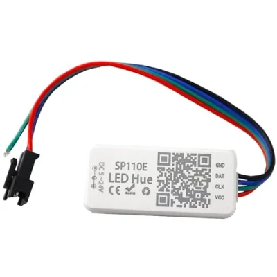 Image of VIPMOON DC 5 24V SP110E Bluetooth Controller,Bluetooth Light Controller Smart iOS/Android App 1024 Pixels for WS2811 WS2812B SK9822 APA102 RGB/RGBW LED Strip