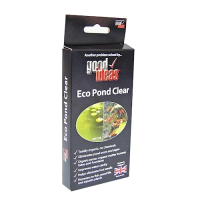 Image of Easylife Eco Garden Pond Clear Water Treatment (2 Sachets) Removes Algae, Duckweed and Scum, Clears 4000L of Water, Safe for Pets, Fish Plants Fully Guaranteed