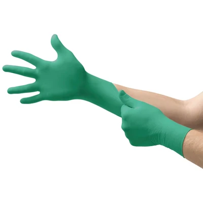 Image of Ansell TouchNTuff 92 500 Disposable Nitrile Gloves, Powdered, Size 6.5 7