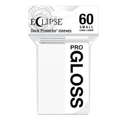 Image of Ultra Pro E 15624 Eclipse Gloss Small Sleeves 60 Pack Arctic White