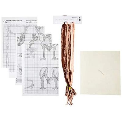 Image of Thea Gouverneur Cross Stitch Kit, Multi Colour, 33x65cm
