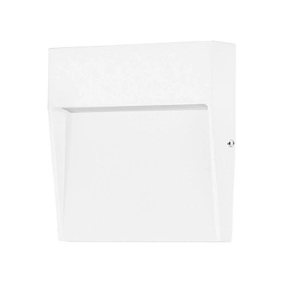 Image of Forlight Lighting Nod Square Led Outdoor Recessed Wall Lamp White, Opal, Warm White 3000K, IP65