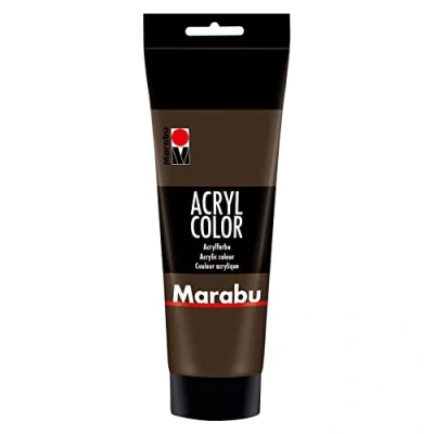 Image of Marabu 120125045 Acrylic Color 225 ml Dark Brown