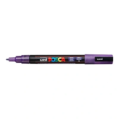 Image of POSCA PX197996000 FINE Point 3M GLTR Violt, Glitter Violet, One Size