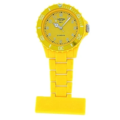 Image of Prince London PI 4010 Pocket Watch Yellow Plastic Strap