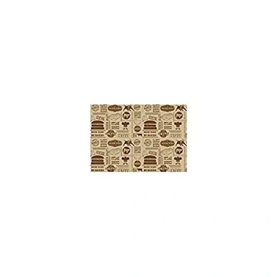 Image of Genware NEV PN1487SH Grease Proof Paper Sheet, House Design, 25 cm x 35 (Pack of 1000)
