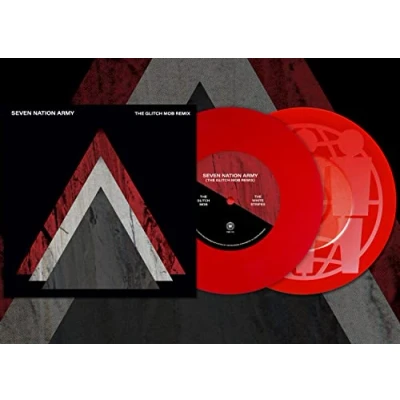 Image of The White Stripes Seven Nation Army (The Glitch Mob Remix) Red vinyl Sealed 2021 USA 7&quot; TMR 725