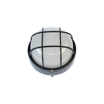 Image of E27 Round Bulkhead With Guard Black Ovia
