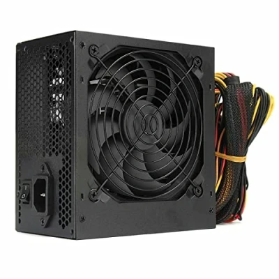 Image of Black 500W PSU ATX Power Supply Unit With 120MM Quiet Fan, Active PFC Protection, 3 x SATA / 24 PIN 8 12V 2 MOLEX