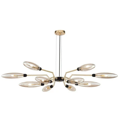 Image of Ventura Ceiling Pendant Lamp Matt Gold , 12 Light, G9