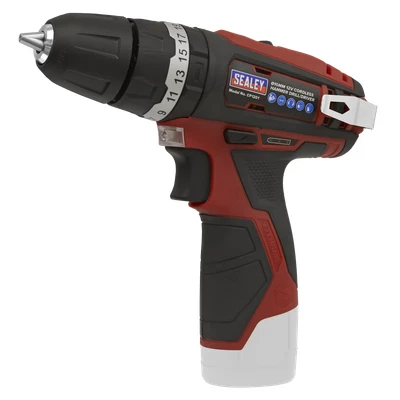 Image of Sealey Hammer Drill/Driver Kit Ø10mm 12V SV12 Series 2 Batteries