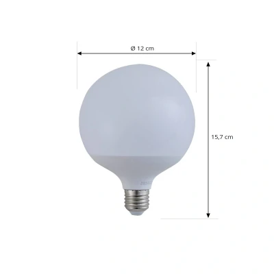 Image of LUUMR Smart LED, E27, G125, 9W, RGB, Tuya, WLAN, matt, CCT
