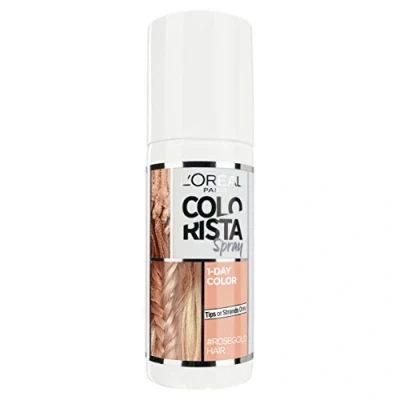 Image of L&#039;Oreal Paris Colorista Spray Rose Gold Temporary Hair Colour 75ml