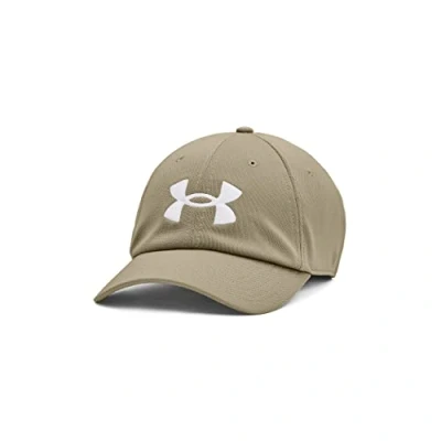 Image of Under Armour Mens 2022 Blitzing Adjustable Baseball Cap Khaki Grey One Size