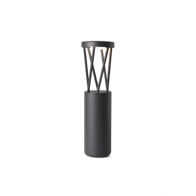 Image of Twist Outdoor Led Dark Grey Bollard Pedestal Lamp 10W 3000K IP65