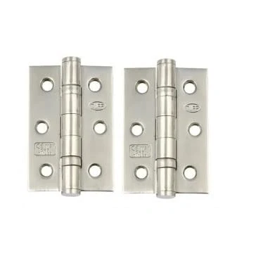 Image of 75mm 3&quot; Chrome Finish Ball Bearing Hinges for Internal Doors, (3 Inch) Timber Door Hinge, Golden Grace (1 Pair)