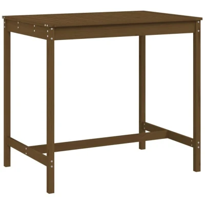 Image of vidaXL Garden Table Honey Brown 121x82.5x110 cm Solid Wood Pine