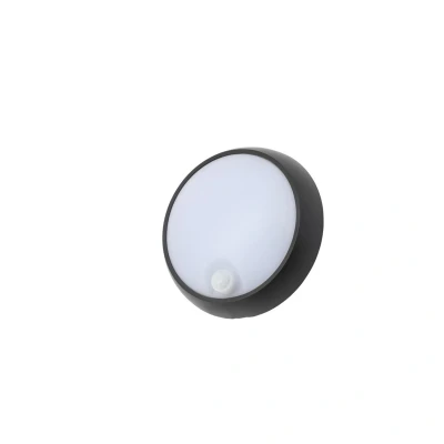 Image of Coast Cano 8W LED Small Round Bulkhead With PIR Sensor Black