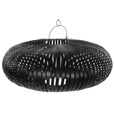 Image of Home ESPRIT Lampshade Black Bamboo 80 x 30 cm