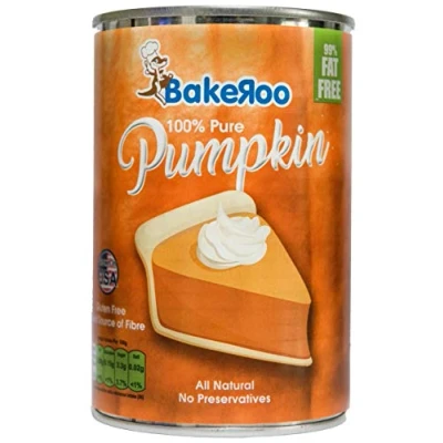 Image of Bakeroo Tinned Pumpkin Puree (Pumpkin Pie Filling), 100% Natural 425g
