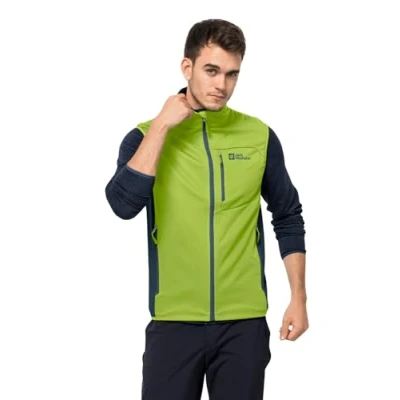Image of Jack Wolfskin Men&#039;s Highest Peak Vest M Vest, Fresh Green, S, S