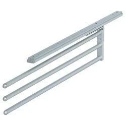 Image of Anodised Aluminium 3 Rail Telescopic Towel