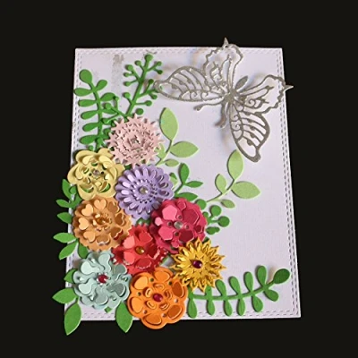 Image of New Flower Heart Metal Cutting Dies Stencils DIY Scrapbooking Album Paper Card