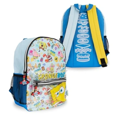 Image of Blue Sky Studios Spongebob Backpack for Kids, Small School &amp; Travel Bag Boys and Girls