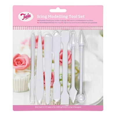 Image of Tala Double Ended Fondant Tool Modeling Set,6 Piece Set Designed for Shaping and Crafting Icing, Also great use with other foods non