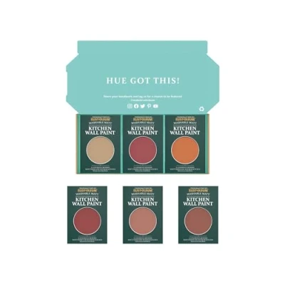 Image of Rust Oleum Kitchen Wall Paint in Matt Finish Fiery Shades Tester Box