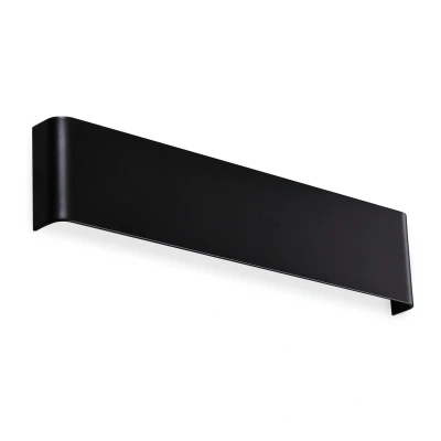 Image of Delta 41cm LED Flush Wall Lamp Black 3000K