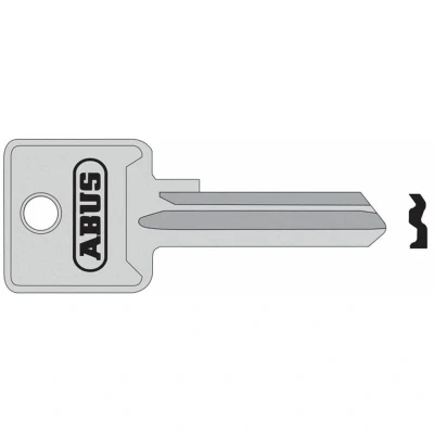 Image of Abus 85/50 50mm +60 Left Hand Key Blank ABUKB02697