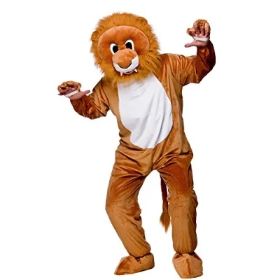 Image of Wicked Costumes Adult Deluxe Lion Fancy Dress Mascot One Size