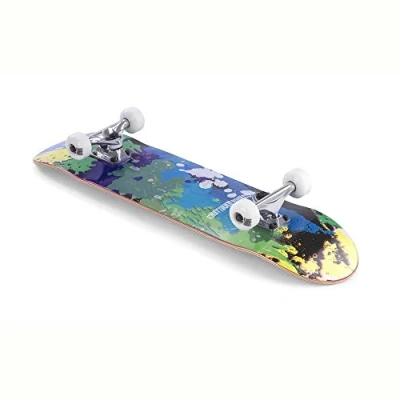 Image of ENUFF Splat Skateboard, Unisex Adult, unisex_adult, ENU2300_Única_Verde / Azul, Green/Blue, one size