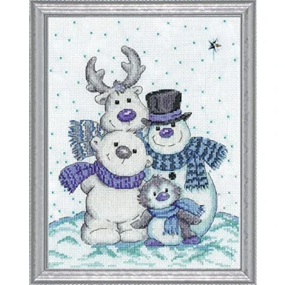 Image of Design Works Snow Pals Cross Stitch Kit
