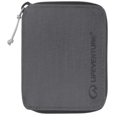 Image of Lifeventure RFiD Protected Bi Fold Wallet, made from eco friendly recycled material, Grey, One Size