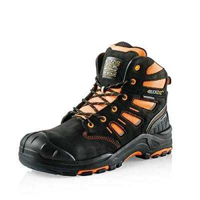 Image of Buckler BVIZ2 Black Orange hi vis Composite S3 Safety Boot with Midsole sz 6 13