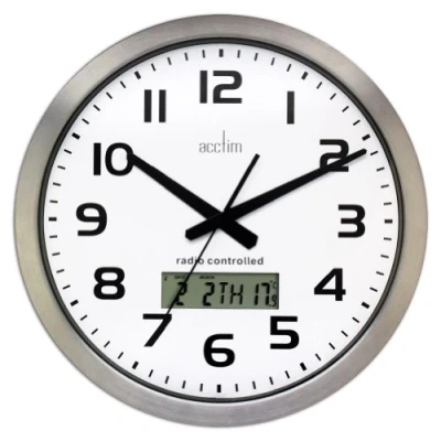Image of Acctim Meal Wall Clock, White, 38 cm