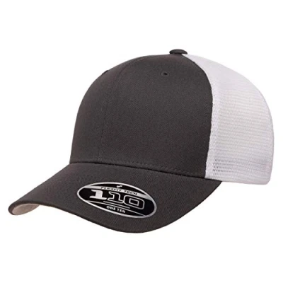 Image of Flexfit Men&#039;s 110 Mesh Trucker Hat, Black, One Size