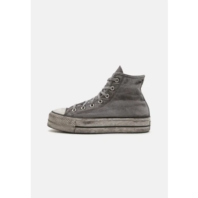 Image of Converse Chuck Taylor ALL STAR LIFT Unisex Hightop trainers, Size: 6, White smoke in Textile