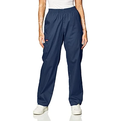 Image of Dickies Women&#039;s Signature Elastic Waist Scrubs Pant, Navy, XXS