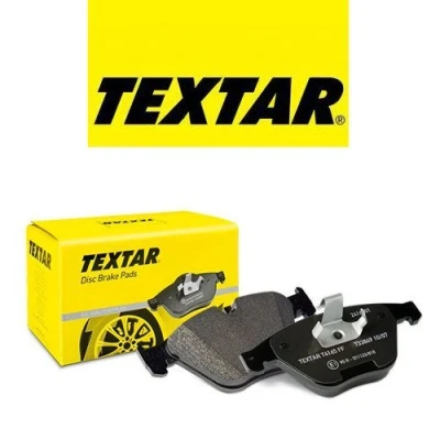 Image of 101720339 Brake pad set TEXTAR 2449801 with acoustic wear warning VAUXHALL: Antara, CHEVROLET: Captiva, OPEL: Antara