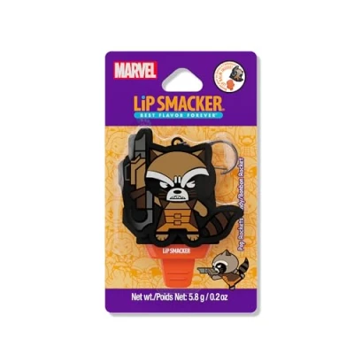 Image of Lip Smacker Marvel, Guardians of the Galaxy, Balm for Kids with Marvel Keychain, Easy to Apply Popsicle Shape, Infused Castor Oil, Pop Rockets Candy